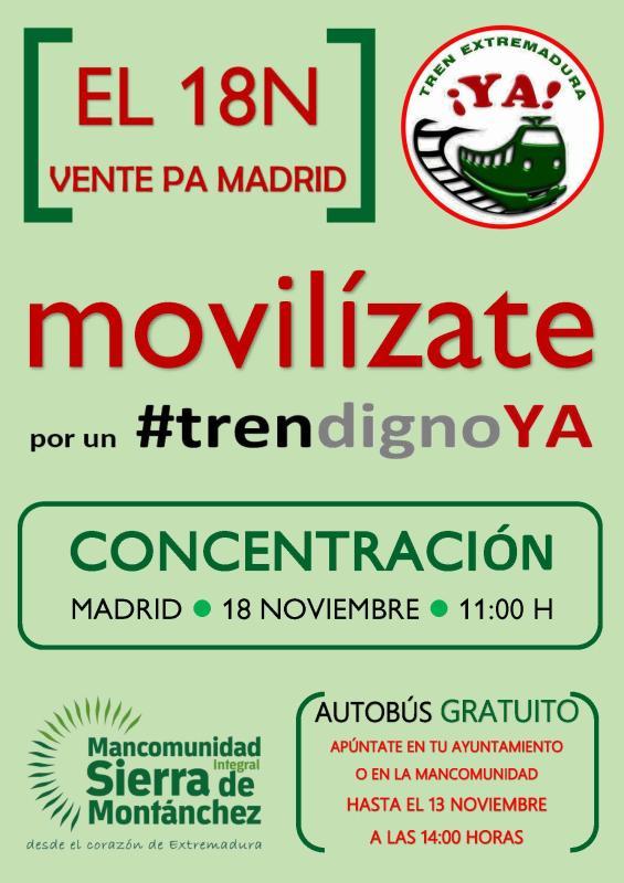 Imagen CONCENTRACIÓN EN MADRID POR UN TREN DIGNO ¡YA!